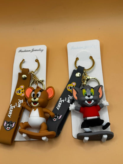Cartoon Movie Characters Keychain Bundles! (Tom and Jerry 2pk Keychain Bundle)