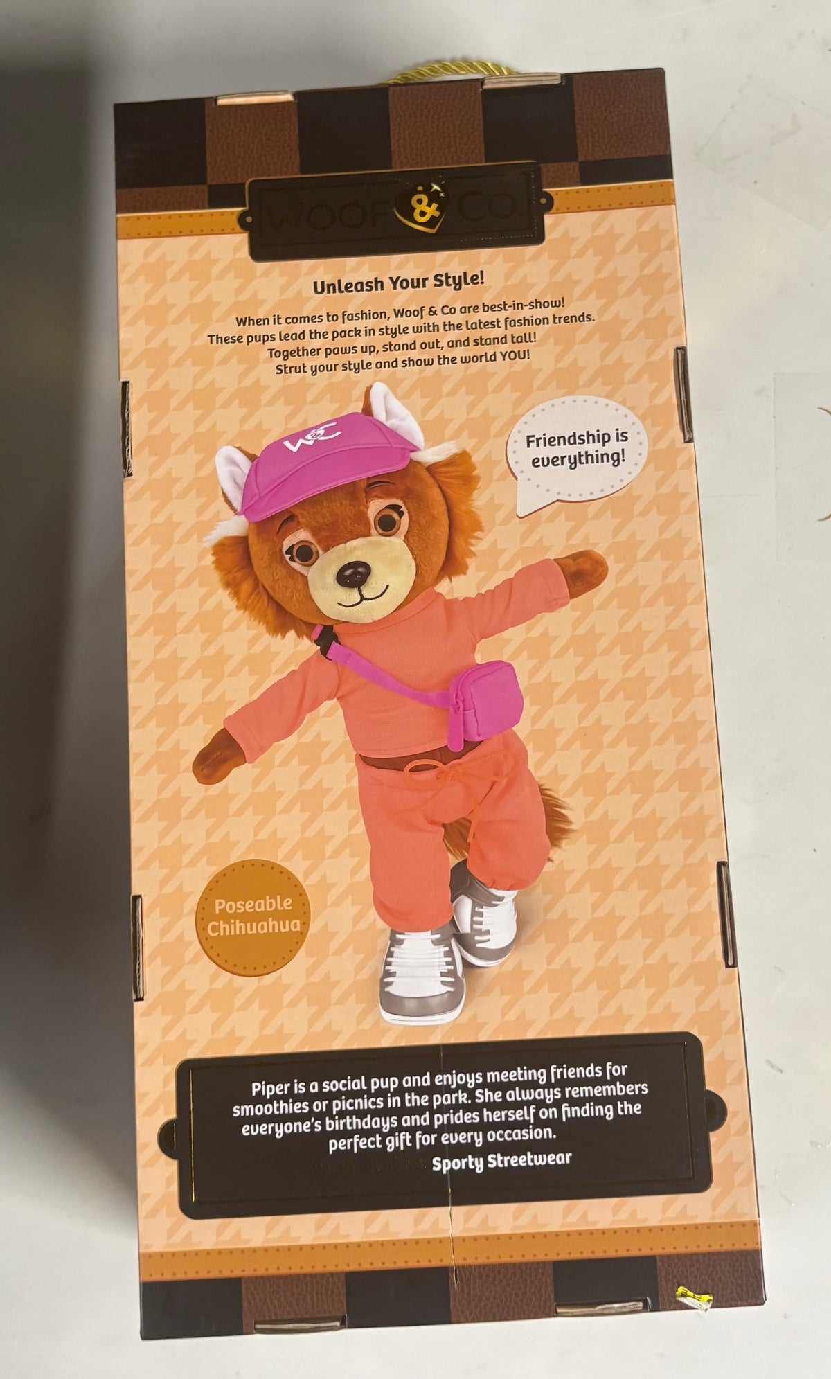 Woof & Co. 15-Inch Fashion Doll – Piper the Poseable Plush Chihuahua New