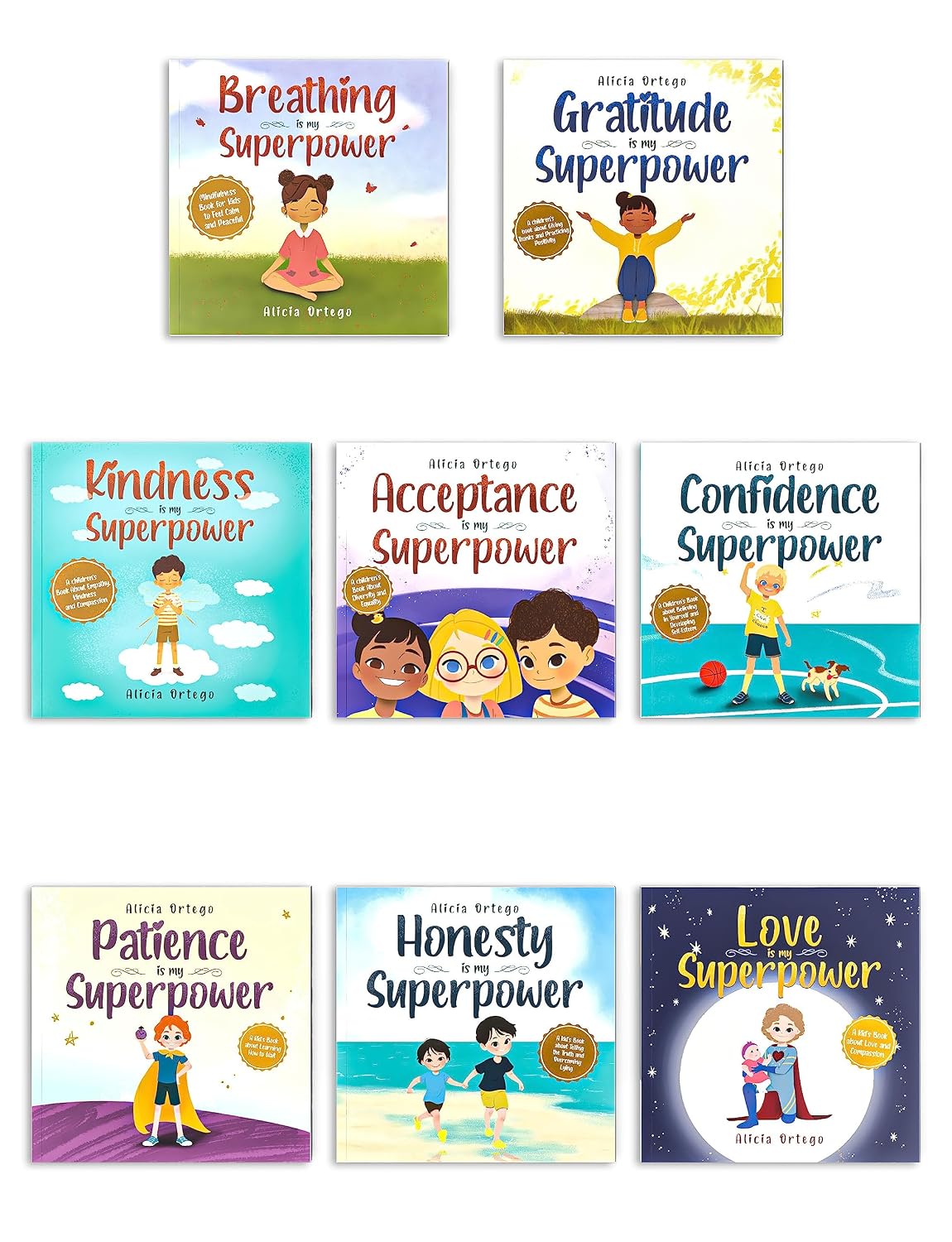My Superpower Values 8 Book Box Set (Books 1-8: ) Paperback New