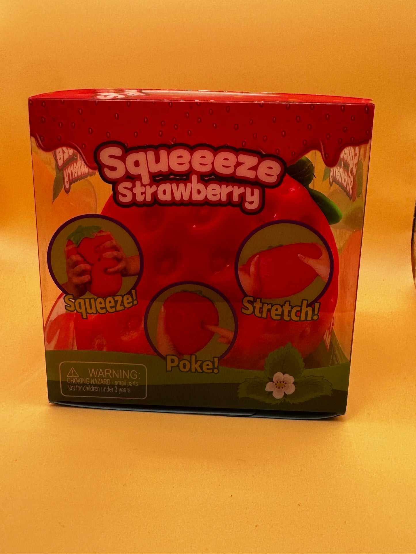 Giant Strawberry Squishy Toy 5.5in Slow Rising Stress Relief Fidget Sensory New