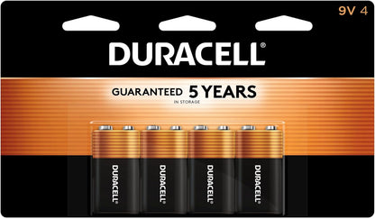 Duracell Coppertop 9V Battery, 4 Count (Pack of 1) New