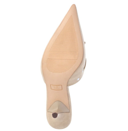Time and Tru Women's Studded Kitten Heel Mules-Brown, Tan Choose Size