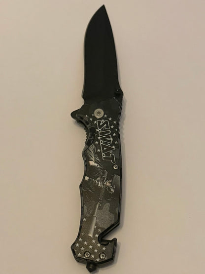 Swat Army Firefighter Navy Manual Pocket Knives- Brand New In Box Choose Theme