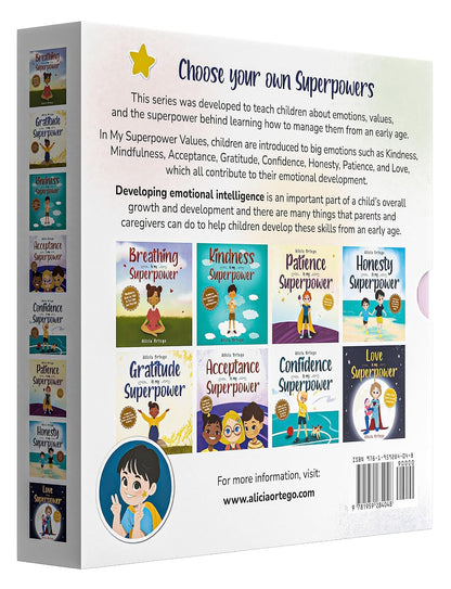 My Superpower Values 8 Book Box Set (Books 1-8: ) Paperback New
