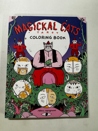 Magickal Cats Tarot Coloring Book Paperback New