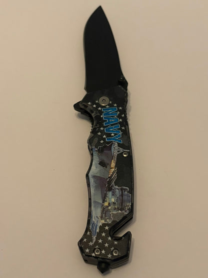 Swat Army Firefighter Navy Manual Pocket Knives- Brand New In Box Choose Theme