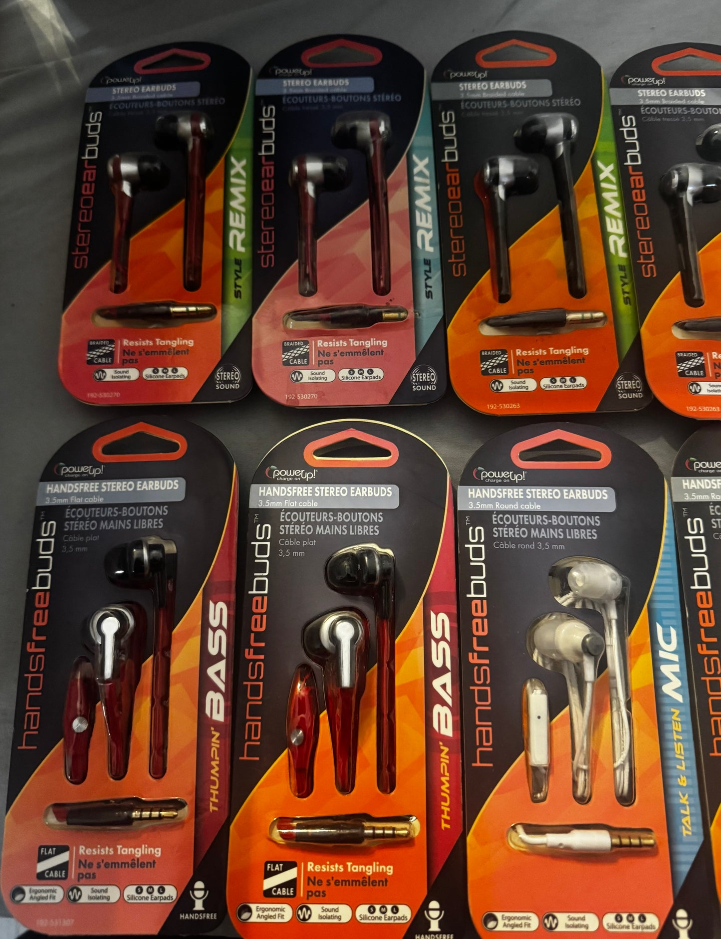 12 Pack Wholesale Lot 3.5MM Stereo Headphones, Bass, Mic, Remix, Handsfree New
