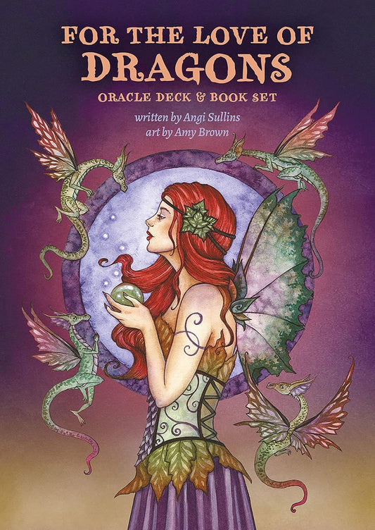 For The Love of Dragons Oracle Deck :44 Pink Gilt-Edged Cards New