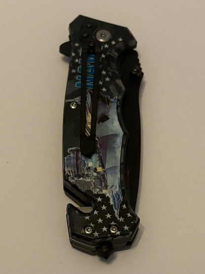Skull Art Manual Pocket Knives- Brand New In Box Choose Theme