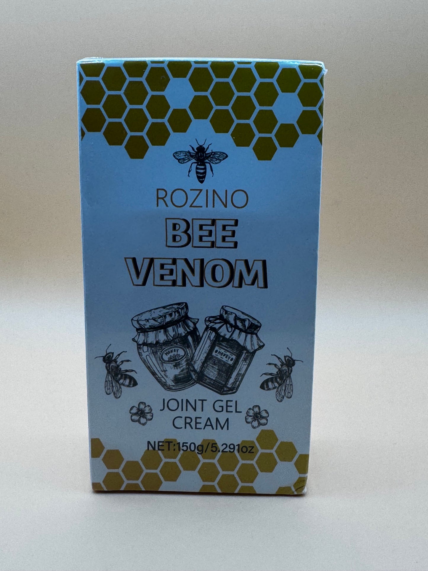 ROZINO Bee Venom Joint Gel Cream & Honey, Turmeric & Collagen 150g New Sealed