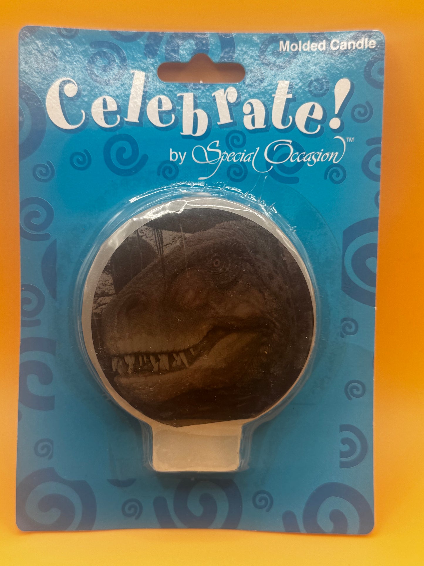 Celebrate By Special Occasion Round Dinosaur Trex Molded Birthday Candle New
