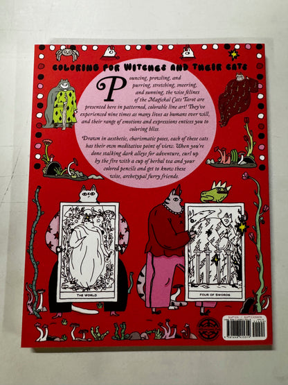 Magickal Cats Tarot Coloring Book Paperback New