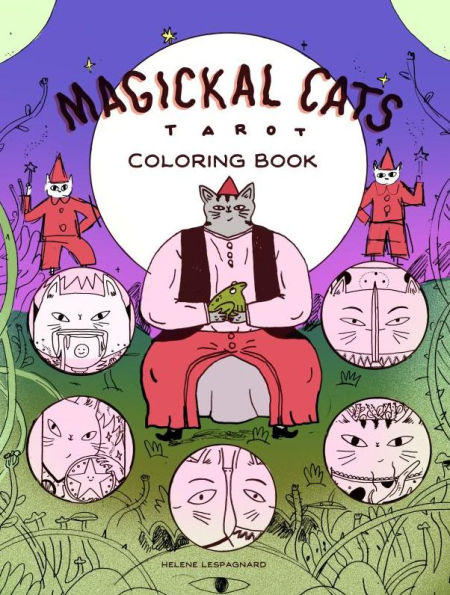 Magickal Cats Tarot Coloring Book Paperback New