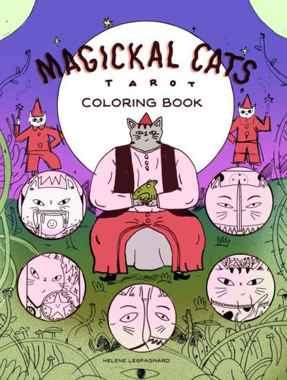 Magickal Cats Tarot Coloring Book Paperback New
