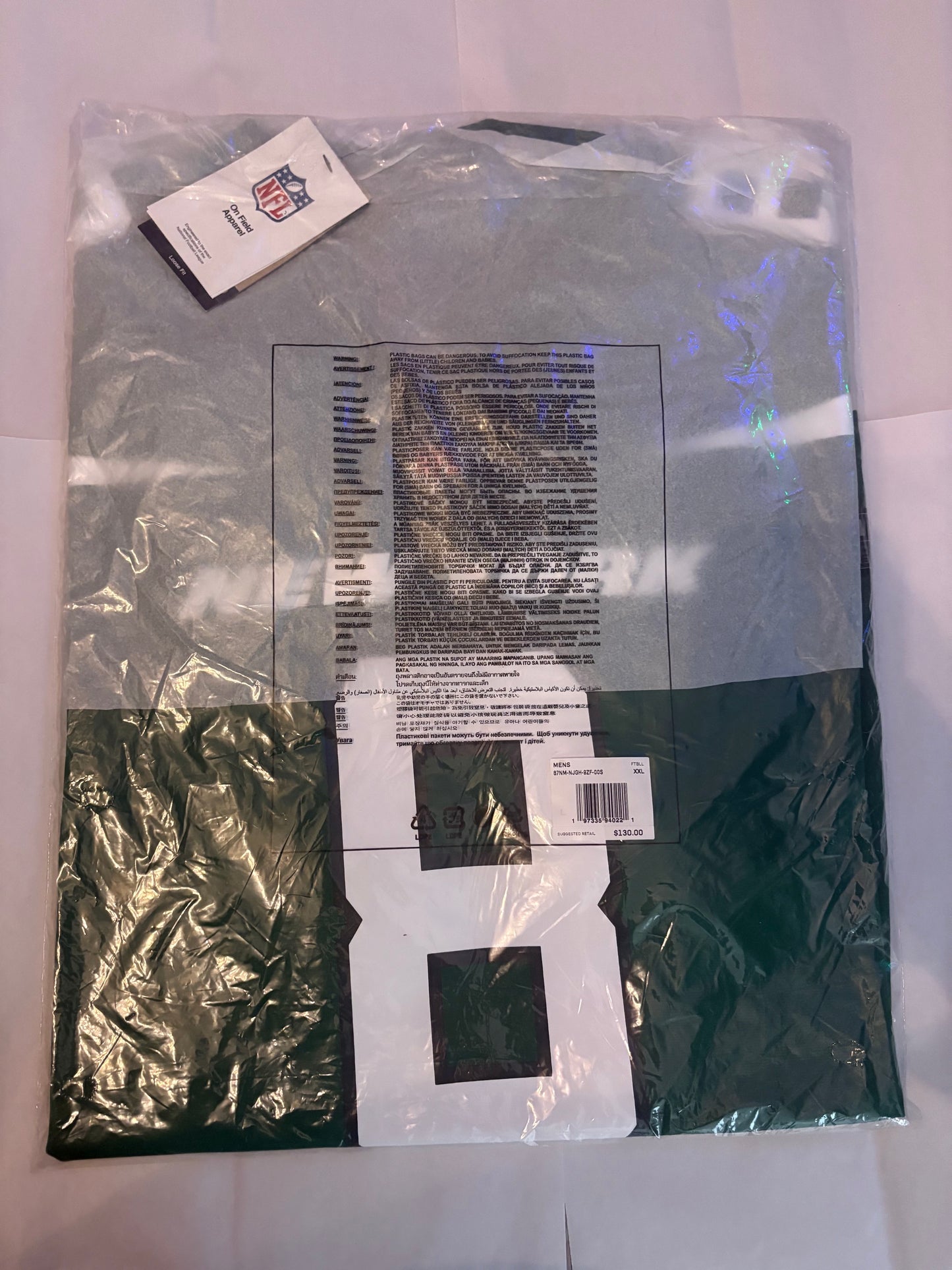 Aaron Rodgers New York Jets Nike Game Jersey #8 - Gotham Green Choose Size