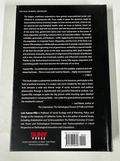 Corporate Power, Oligopolies, and the Crisis of the State Hardcover New