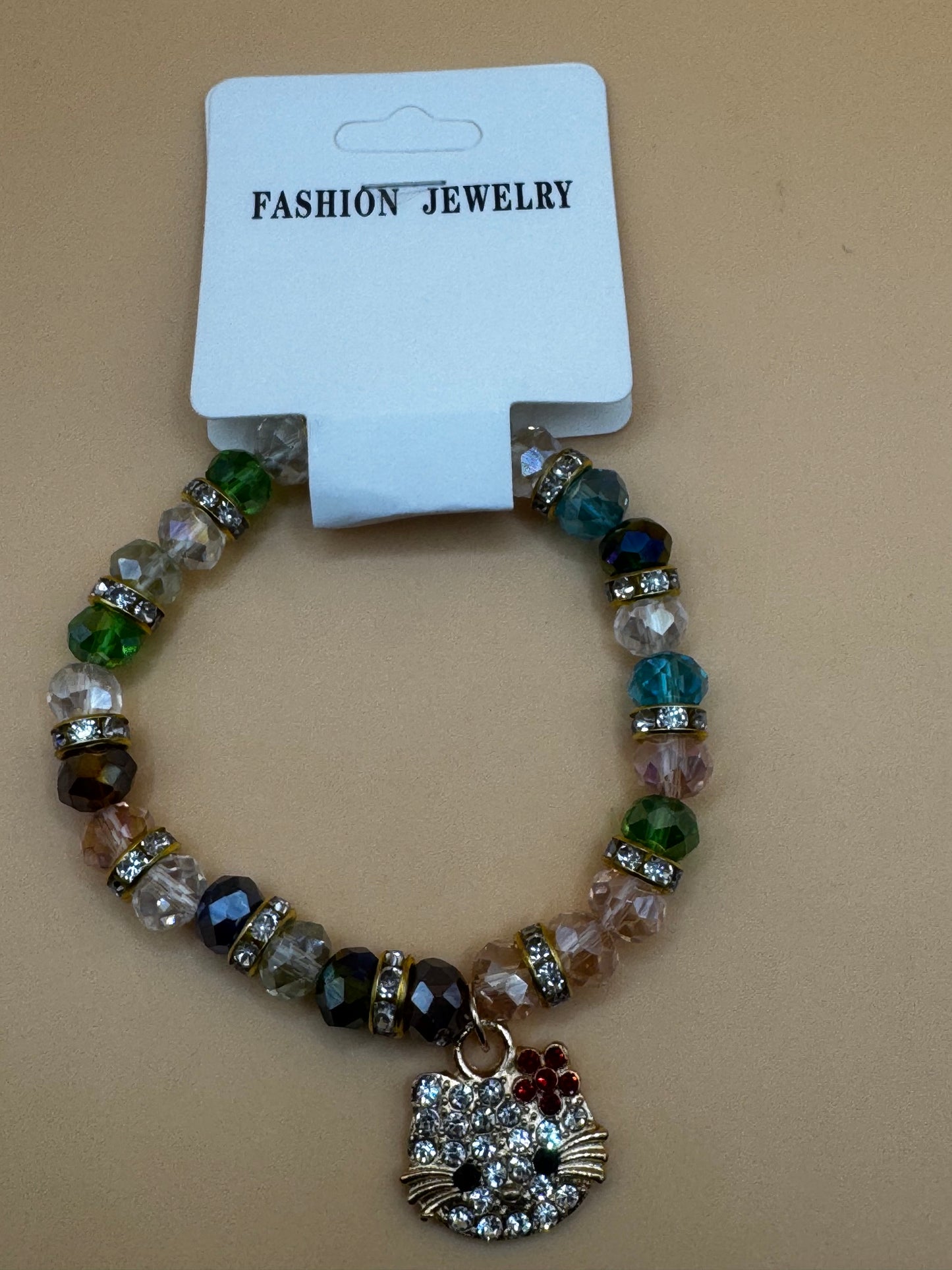 New Hello Kitty Beaded Charm Fashion Bracelets- Choose Color