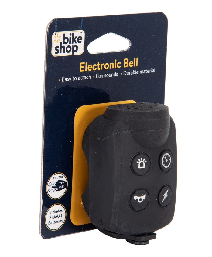 Bike Shop Electronic Bicycle Bell, Black New