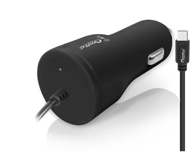 Powerup DC Car Charger 2.4a - Micro USB 6FT New