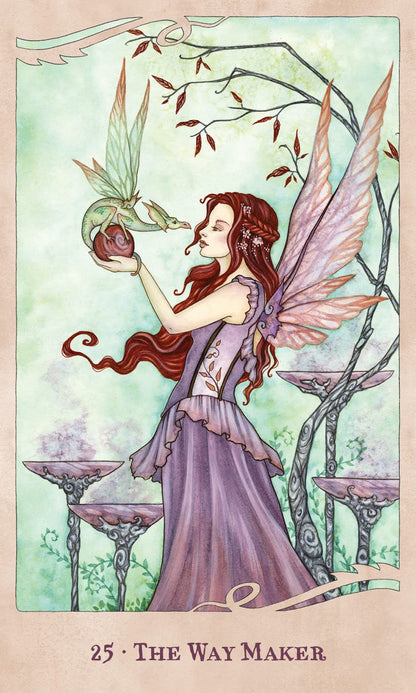 For The Love of Dragons Oracle Deck :44 Pink Gilt-Edged Cards New