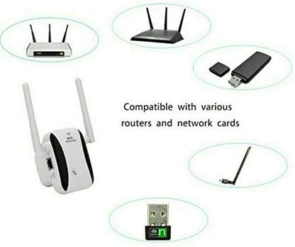 SANOXY Wireless Wifi Repeater 802.11N Network Router Range Expander 300M US Plug