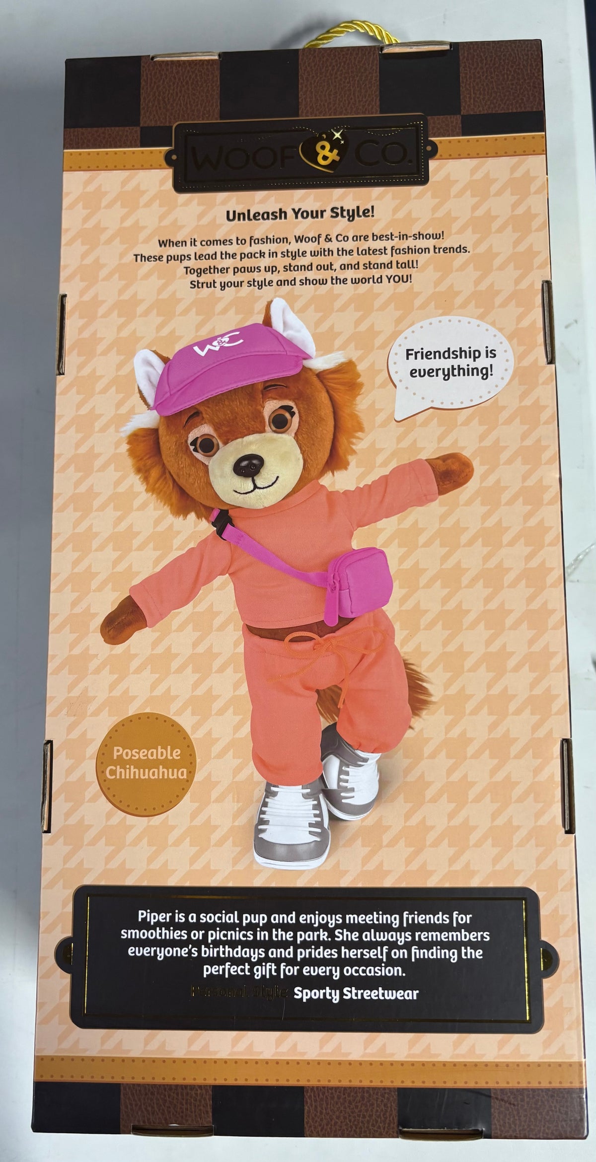 Woof & Co. 15-Inch Fashion Doll – Piper the Poseable Plush Chihuahua New