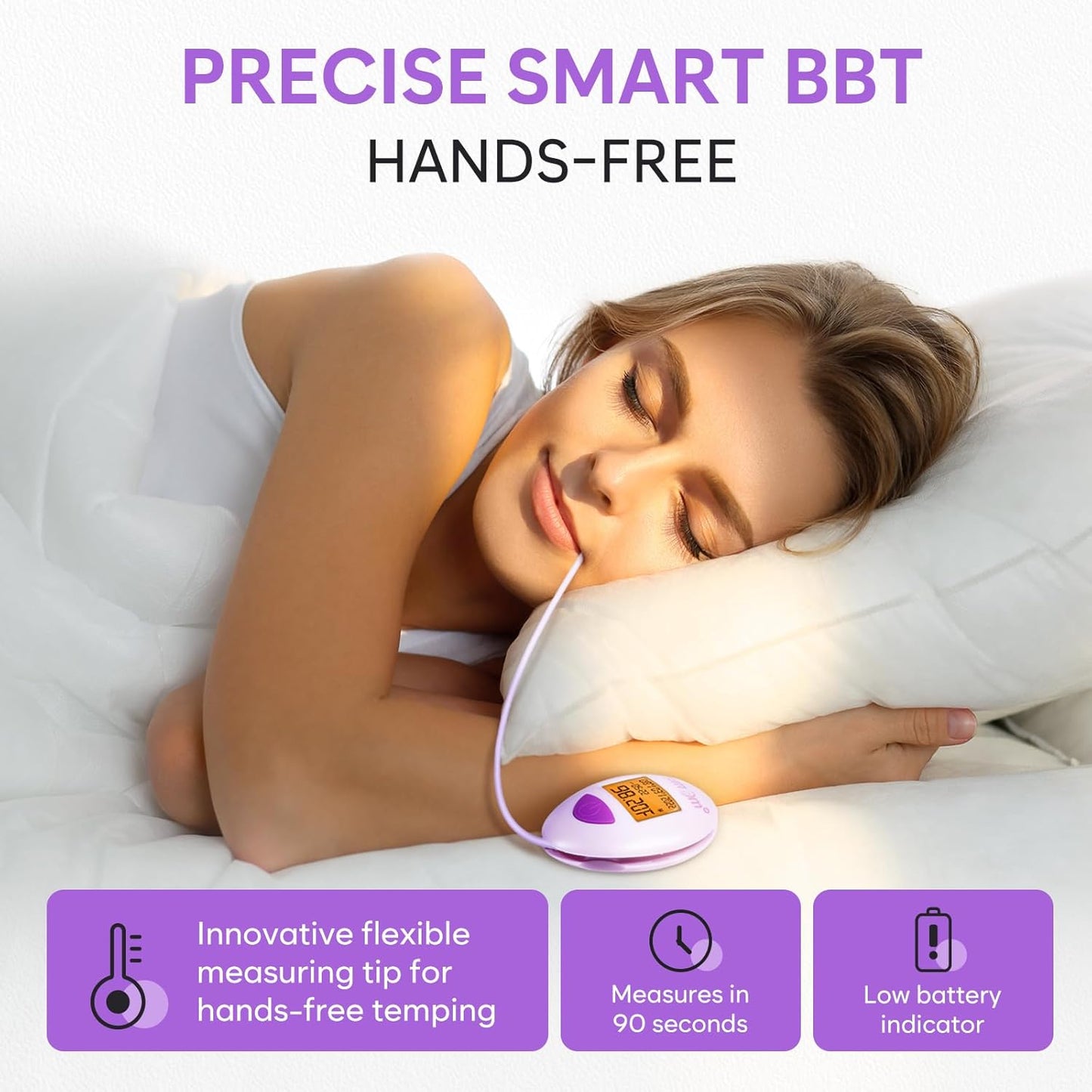 Premom Smart Basal Body Thermometer for Ovulation: Digital Ovulation Tracker