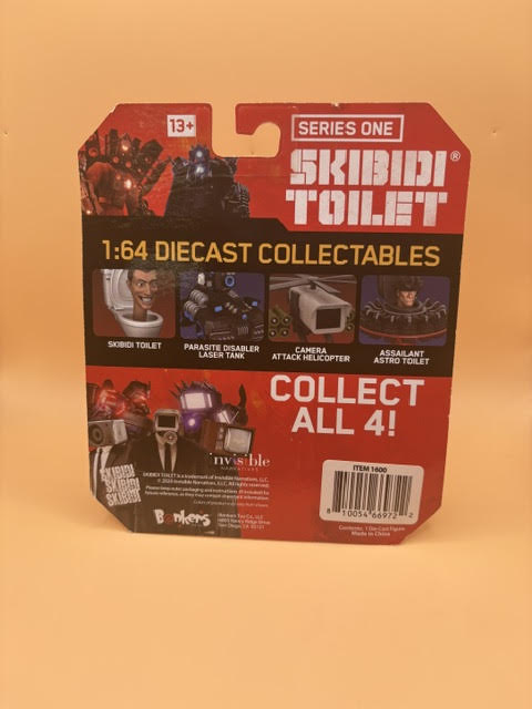 Skibidi Toilet Assailant Astro Toilet 1:64 Scale Diecast Collectible Action New