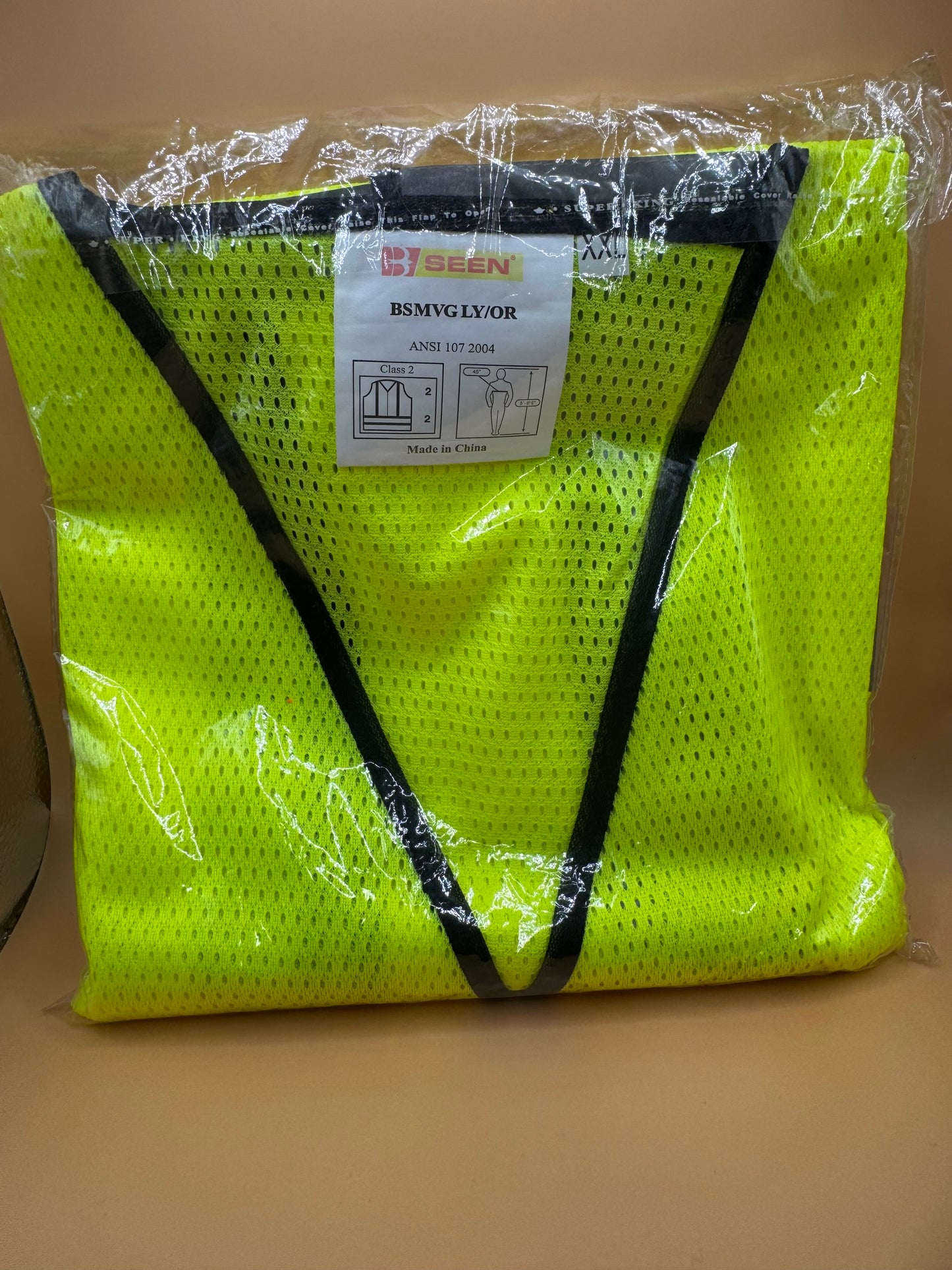 Bseen Reflective Safety Vest Green 2XL New