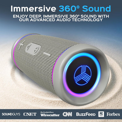 TREB-LAB HD77 Bluetooth Speaker - Powerful 360° Sound with Impactful Bass- New
