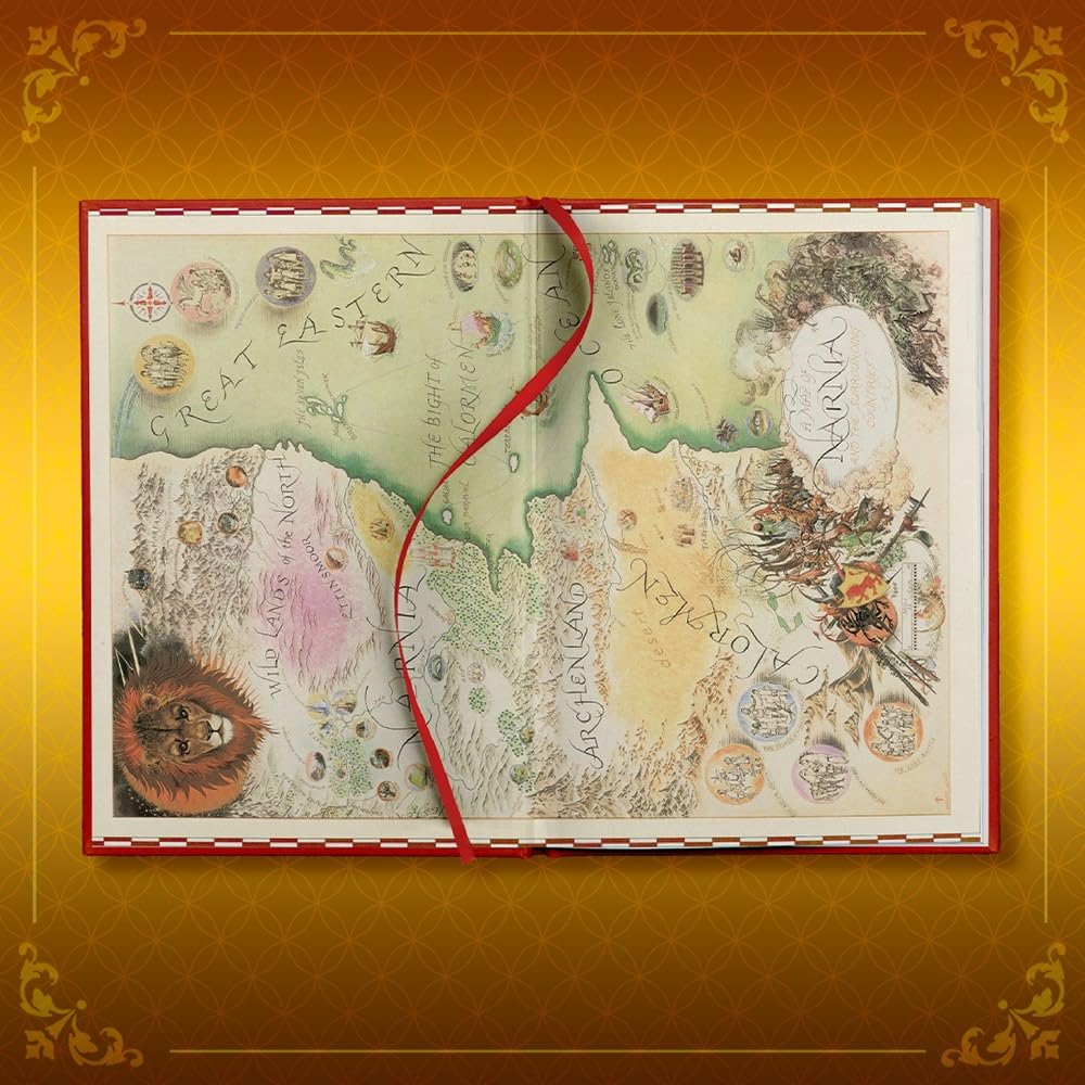 The Chronicles of Narnia Deluxe Edition: 7 Books in 1 Hardcover New