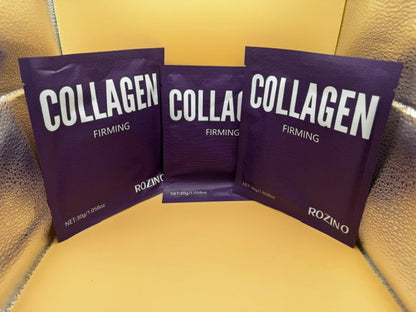 Rozino Collagen Firming Facial Mask 3-Pack Wrinkle & Skin Restoration New