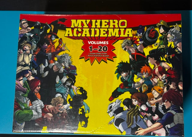 My Hero Academia Box Set 1: Includes Volumes 1-20 with Poster New Sealed