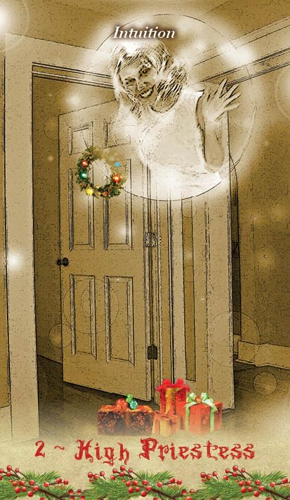 A Christmas Tarot: Ghosts of Past, Present, and Future 22 Cards and Guide Book