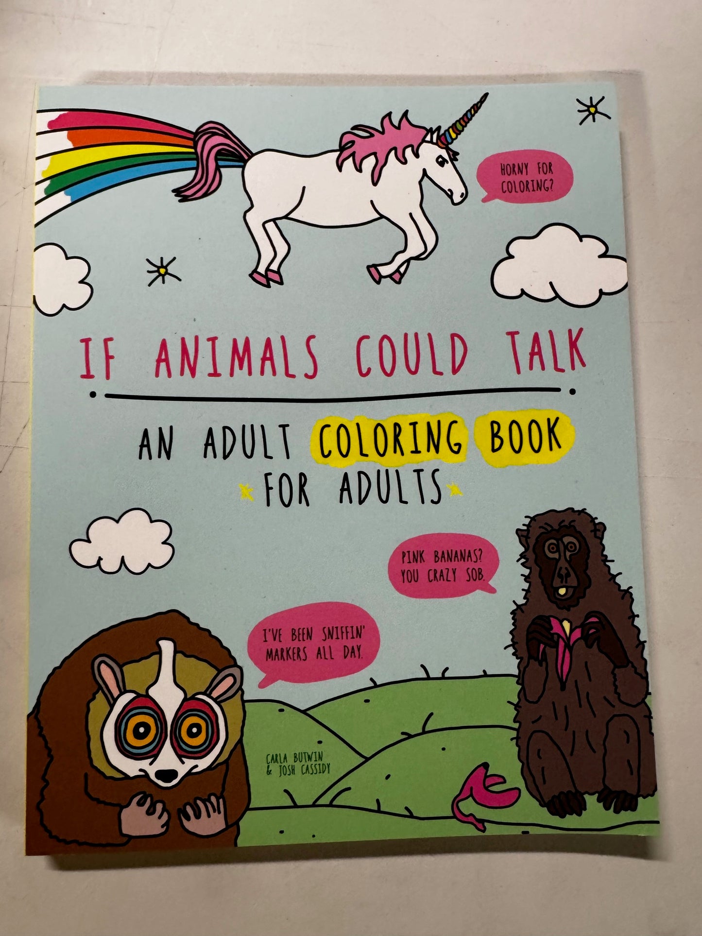 If Animals Could Talk. An Adult Coloring Book For Adults Paperback New