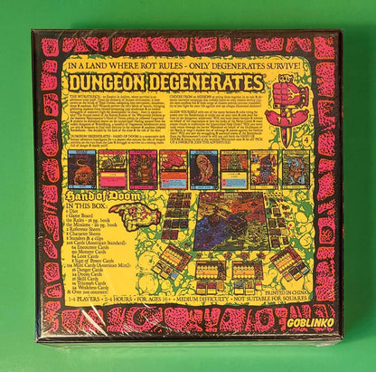 Dungeon Degenerates: Hand of Doom Board Game New Sealed