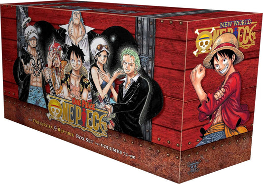 One Piece Box Set 4: Dressrosa to Reverie: Volumes 71-90 with Premium New