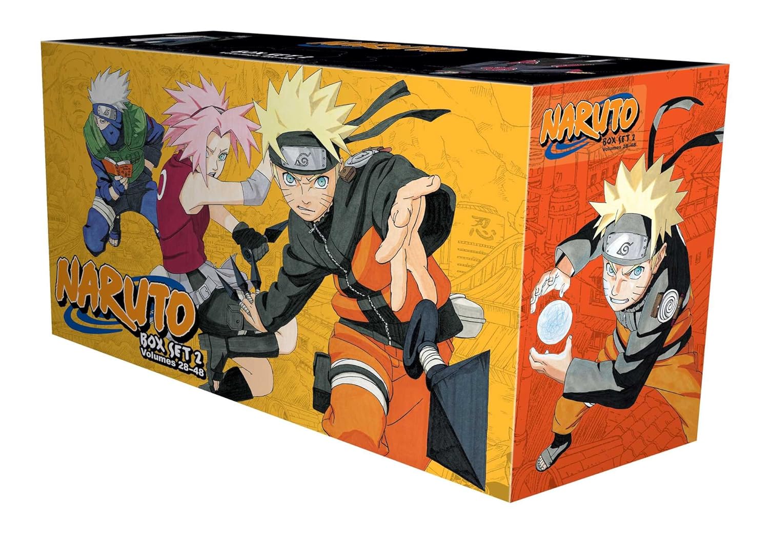 Naruto Comic Manga Box Set 2 Volumes 28-48 By Masashi Kishimoto New