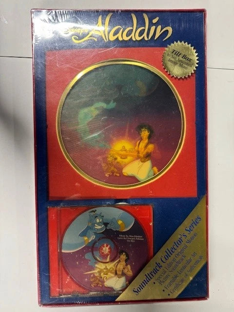 Vintage Disney Records Aladdin Collector's Series Soundtrack with Lenticular Art