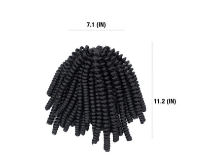 Darling Passion Twist Crochet Hair 2X Pack, 24 inch, #1B, Adult, Women