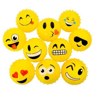 Knobby Emoticon Stress Balls (Set of 10) Non-Inflated New