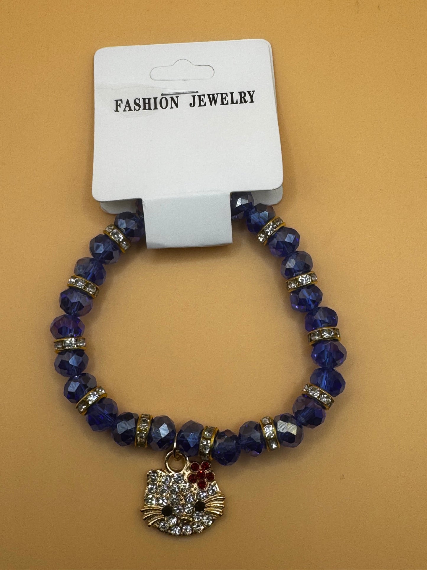 New Hello Kitty Beaded Charm Fashion Bracelets- Choose Color
