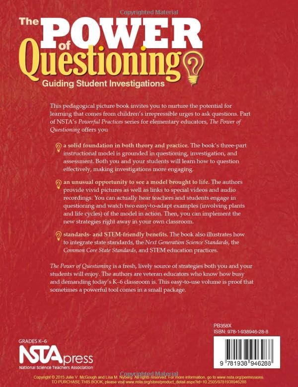 The Power of Questioning - Guiding Students Investigations Paperback New
