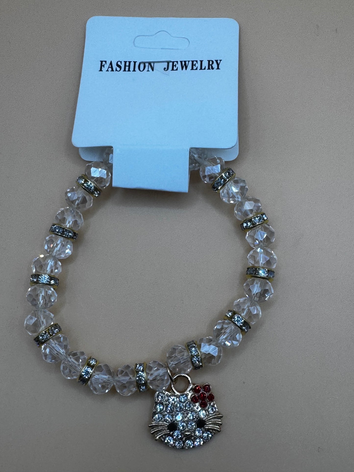 New Hello Kitty Beaded Charm Fashion Bracelets- Choose Color
