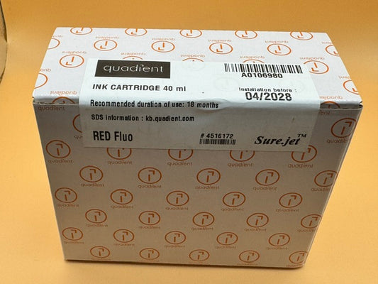 OEM Genuine Quadient Fluorescent Red ink IX3-5-7 Series Standard Ink Cartridge