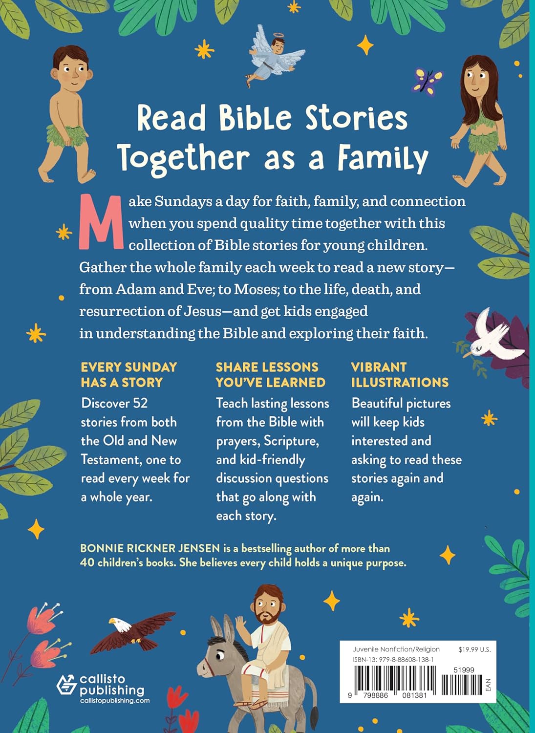 Bible Stories for Kids: 52 Timeless Stories Every Child Should Know- HardCover